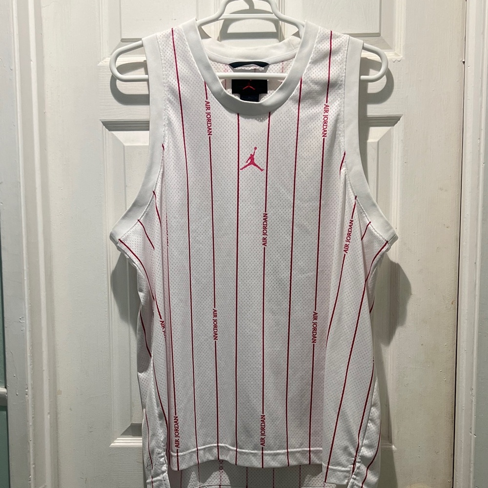 Jordan White and Red Tank Top